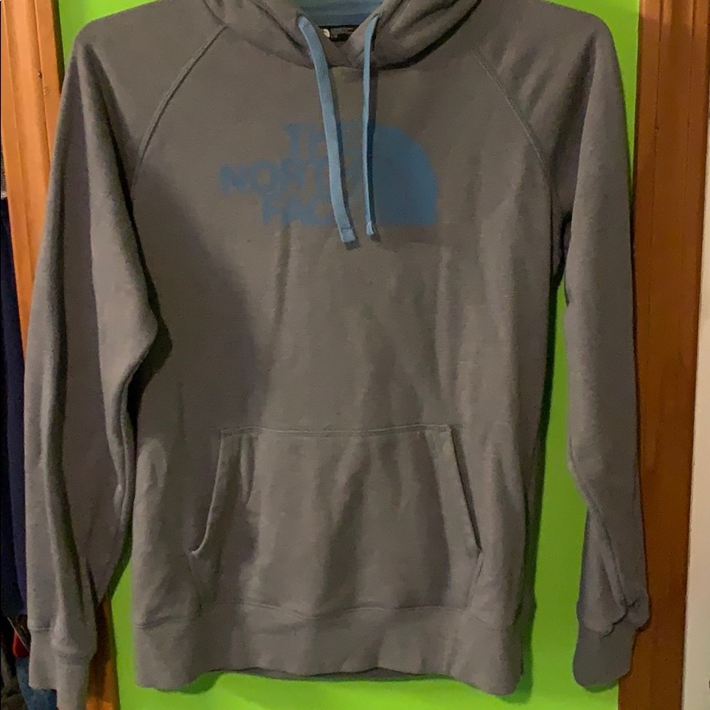 Blue & Grey Northface pullover sweatshirt